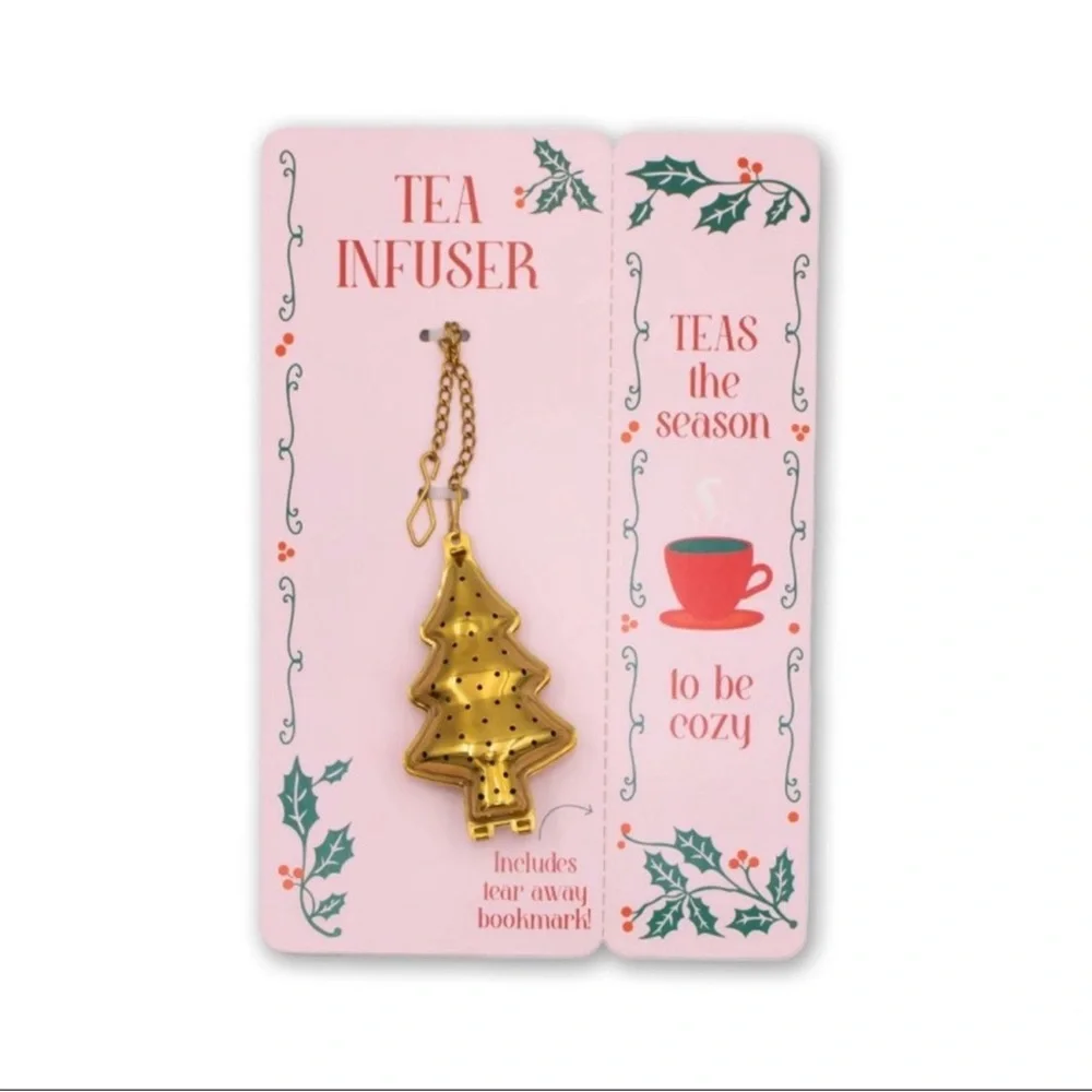 3 for $15 SALE Target Bullseye Set of 4 Holiday Mini Spoons and Tree Tea Infuser